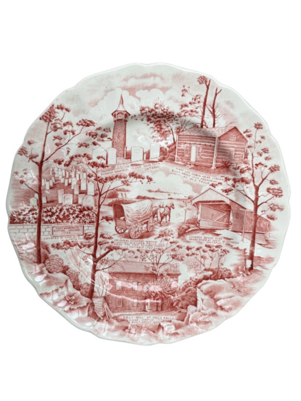 Johnson Bros Plate Pennsylvania German Folklore Society